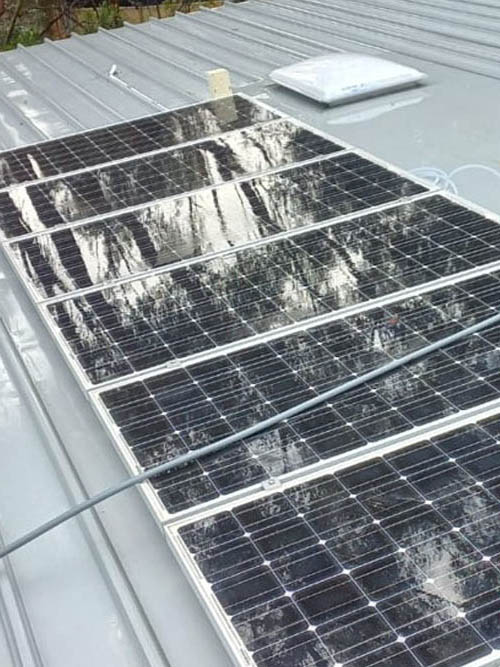 solar panel pressure cleaning